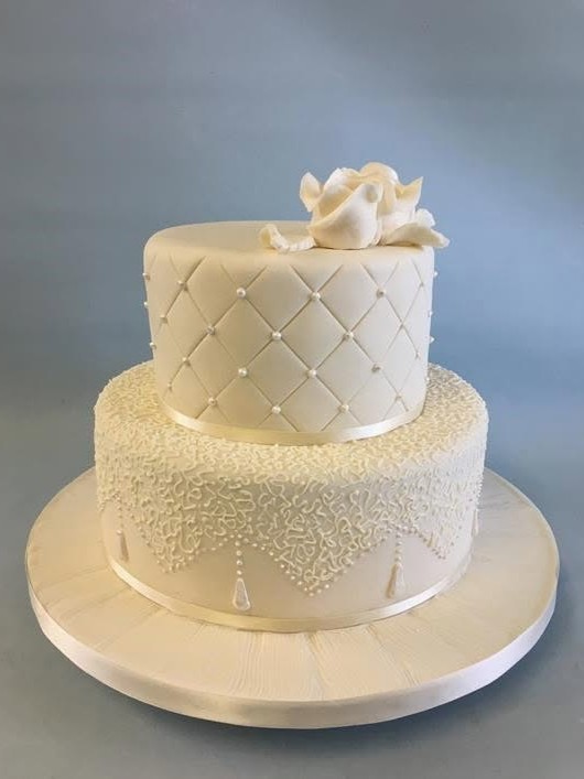Personalised wedding cake created for a special celebration