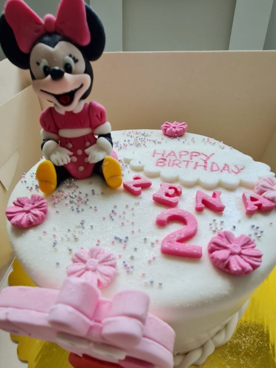 Children's celebration cake with handcrafted details