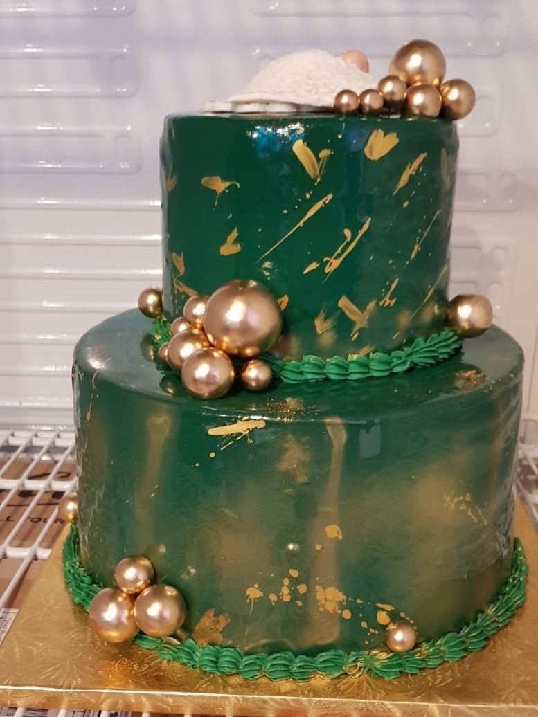 Elegant custom cake for a private event